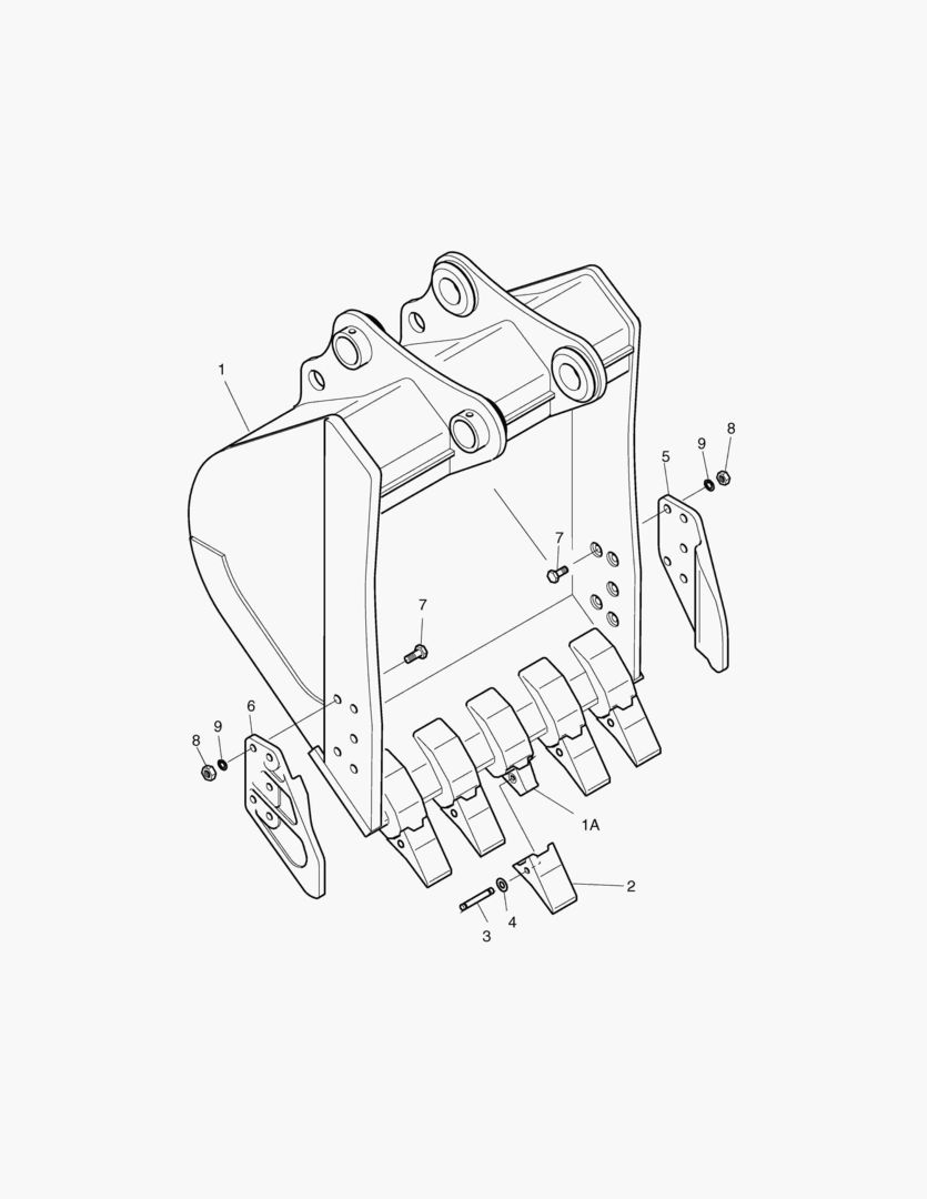 Спецтехника 6160 BUCKET-0.8гЋҐ-H.D