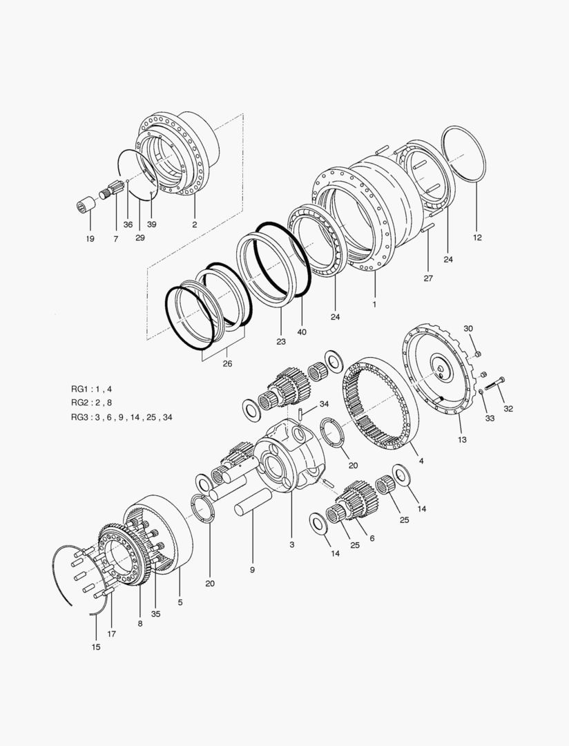 Спецтехника 4151 TRAVEL REDUCTION GEAR [2209~] - главное фото