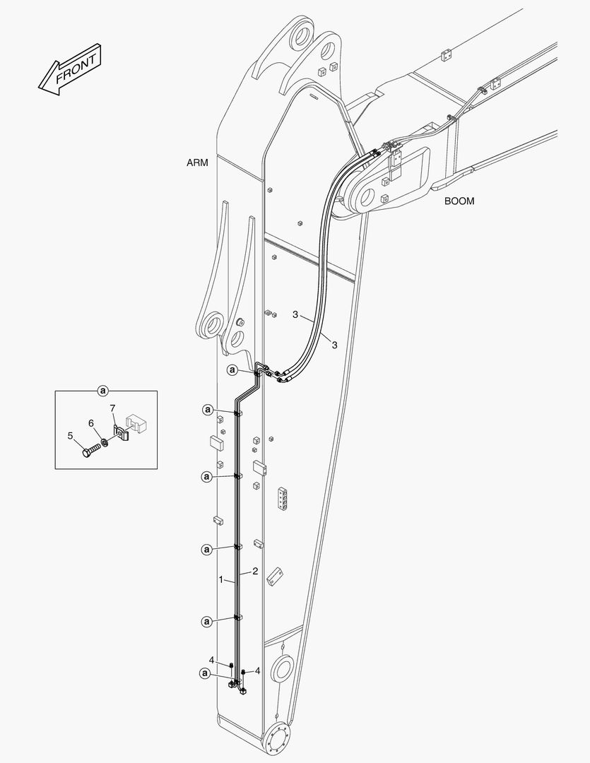 ГИДРОСИСТЕМА РУКОЯТИ - БЫСТРАЯ ПОСАДКА(РУКОЯТЬ 3.98 м)