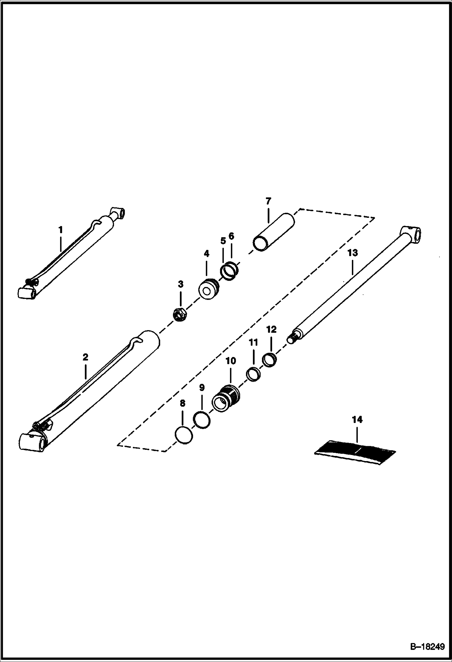 Схема ГИДРОЦИЛИНДР ПОДЪЕМА (С НАВАРЕННОЙ ТРУБКОЙ)