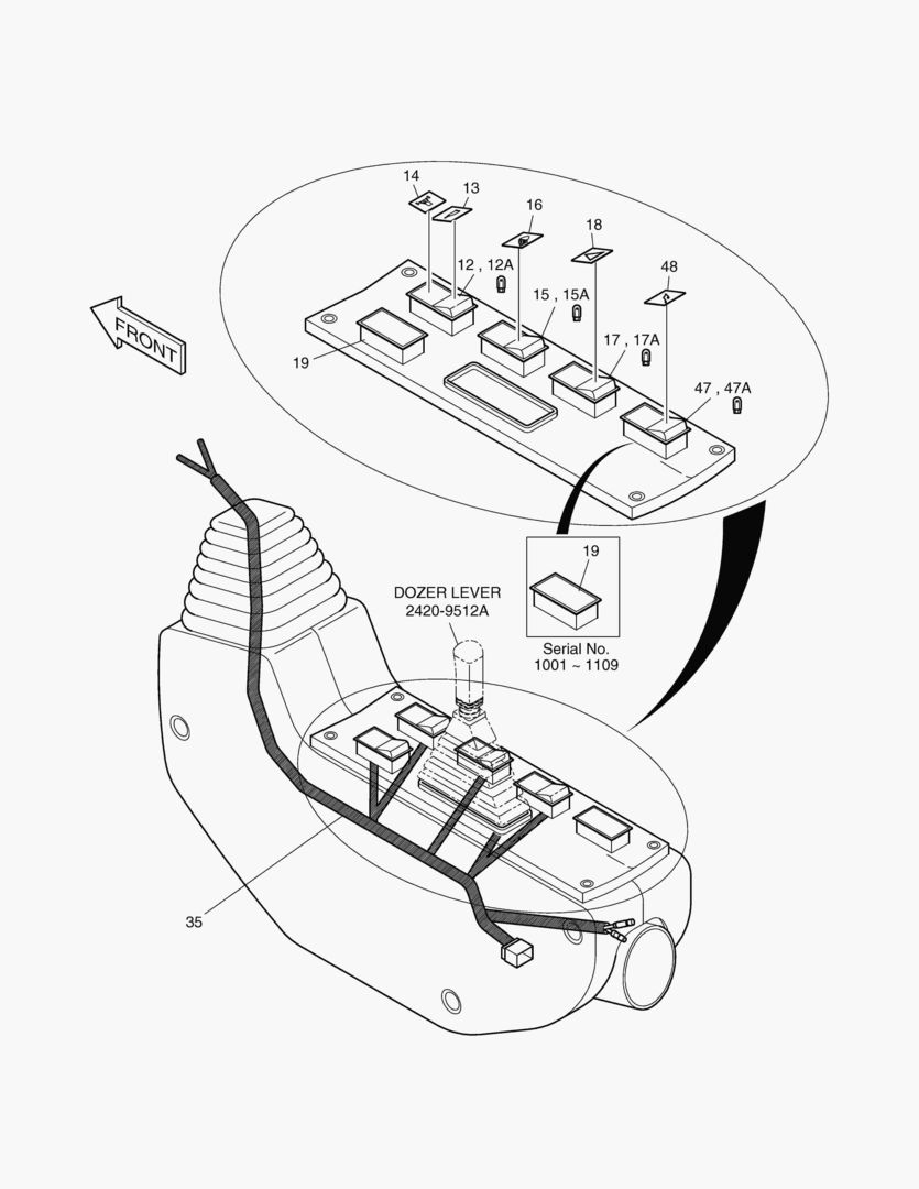 ЭЛЕКТРИЧЕСКИЕ ЗАПЧАСТИ(2)-ПУЛЬТ УПРАВЛЕНИЯ(ЛЕВОСТОРОННИЙ)