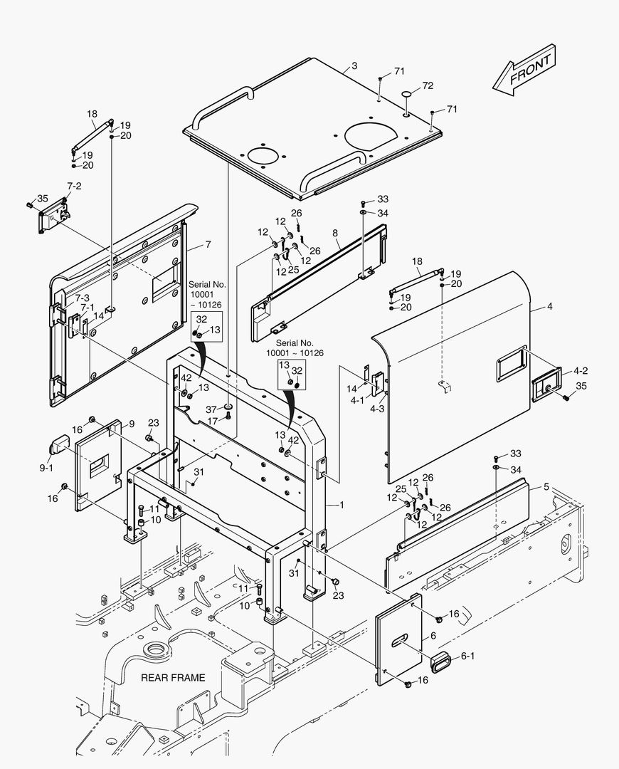КРЫШКА ДВИГАТЕЛЯ