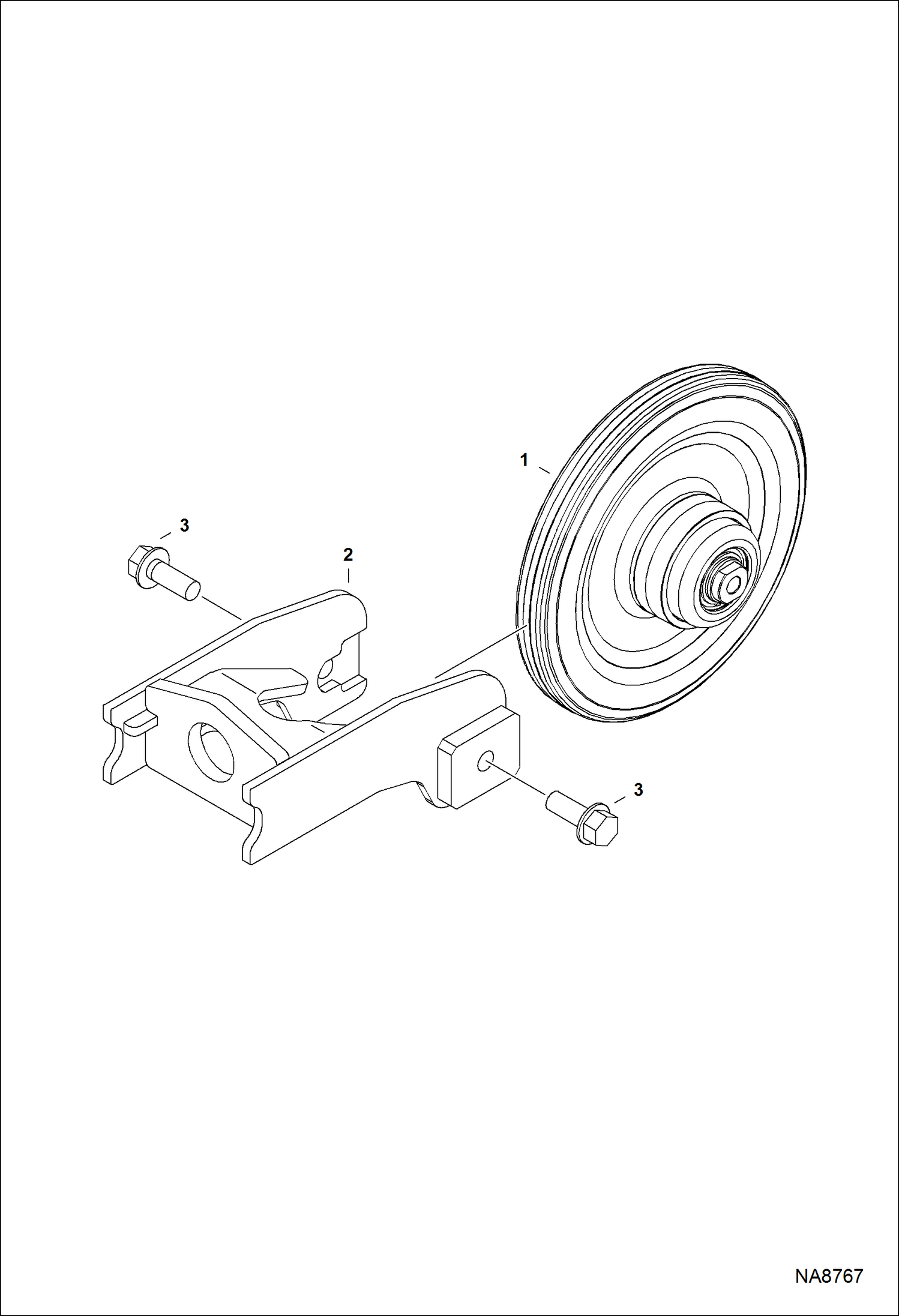 ПЕРЕДНЕЕ НАТЯЖНОЕ КОЛЕСО