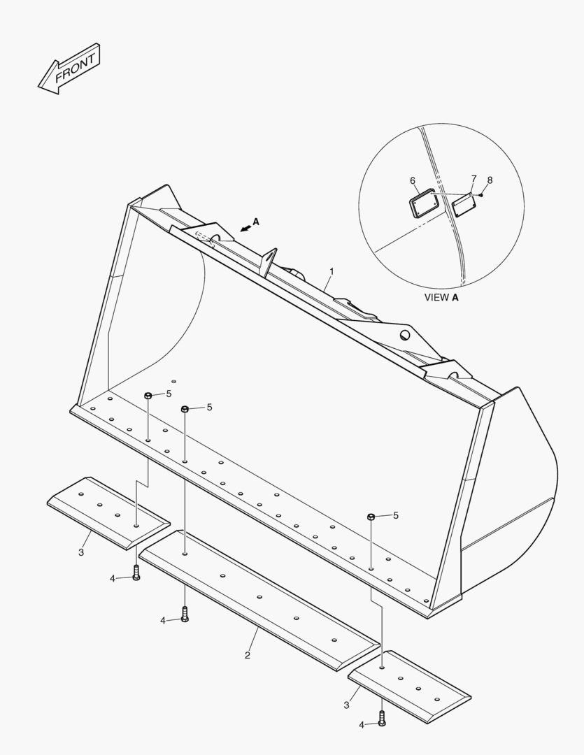 5190 BUCKET-3.9гЋҐ-CUTTING EDGE