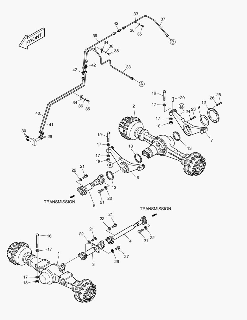 1150 AXLE & DRIVE SHAFT-MAX. TRAC