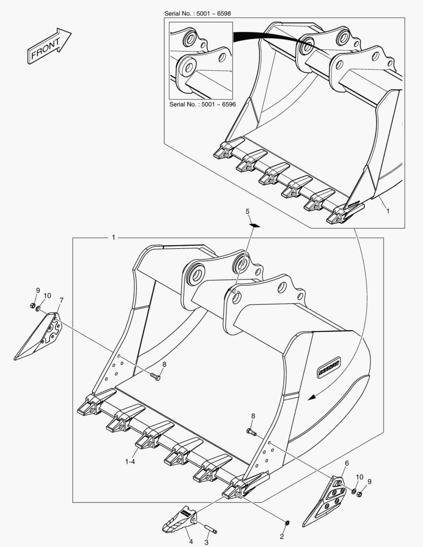 7870 BUCKET ASSВґY - 2.32mВі - H CLASS