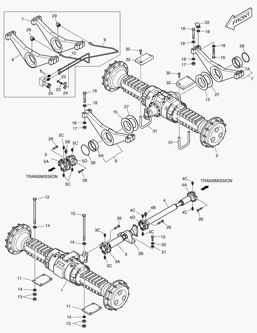 1150 AXLE & DRIVE SHAFT