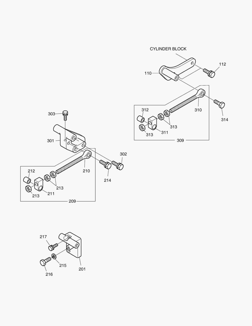 027 ALTERNATOR & AIR COMP. MOUNTING