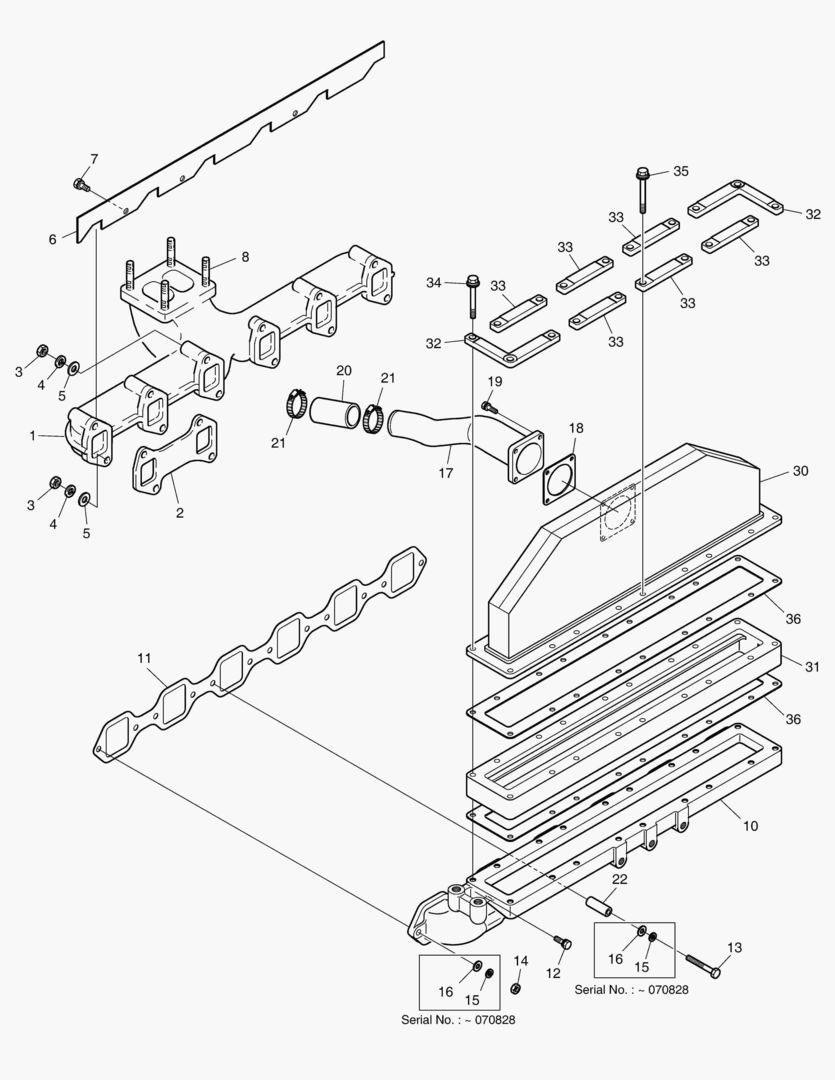 013 INTAKE & EXHAUST MANIFOLD
