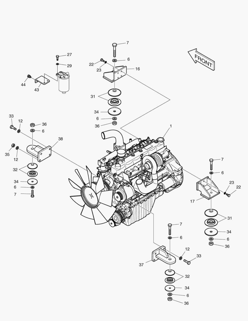 МОНТАЖ ДВИГАТЕЛЯ