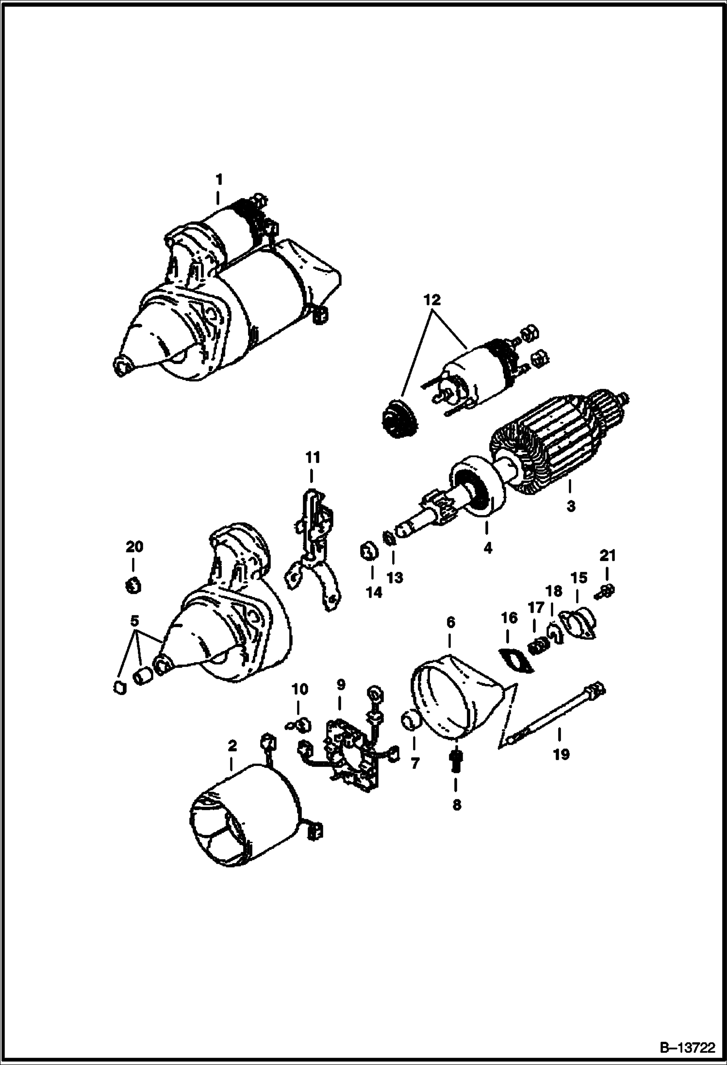 СТАРТЕР (ДВИГАТЕЛЬ СЕРИЙНЫЙ НОМЕР 85493 И ВЫШЕ)