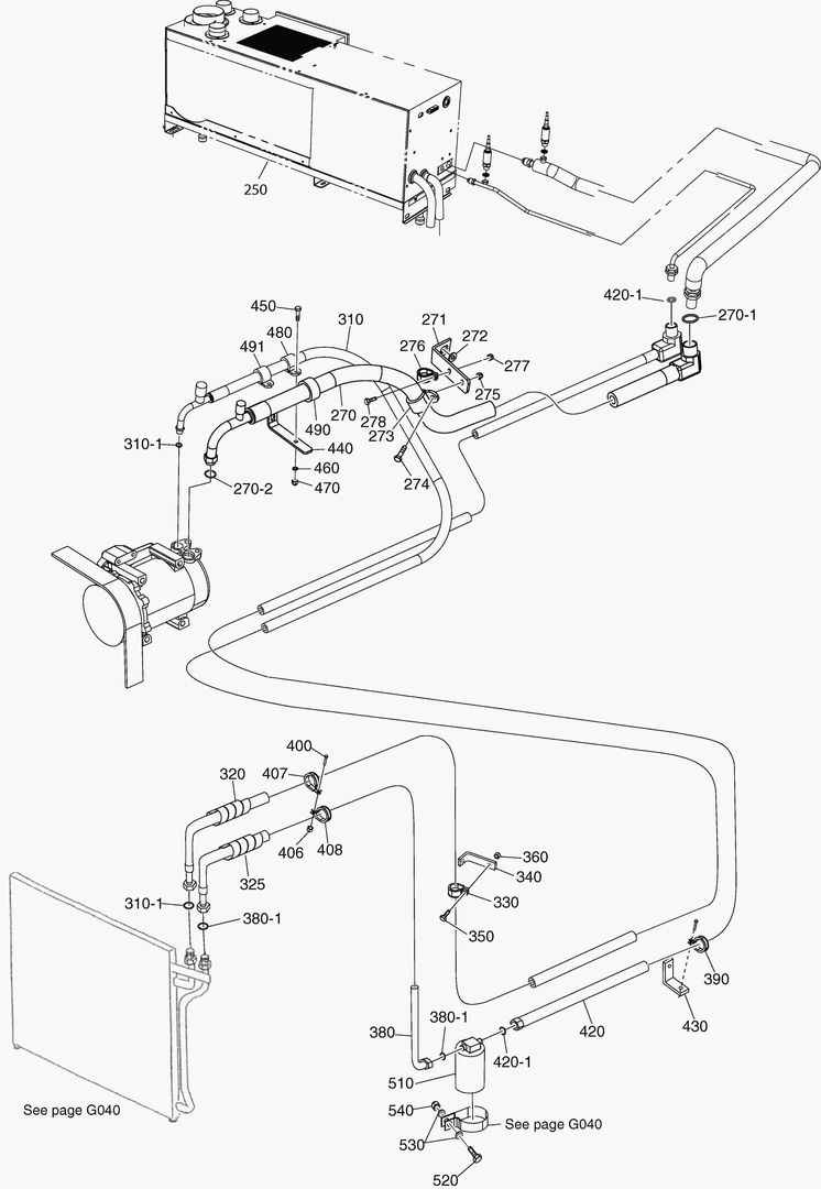 G380-10 AIR CONDITION - OUTSIDE CAB
