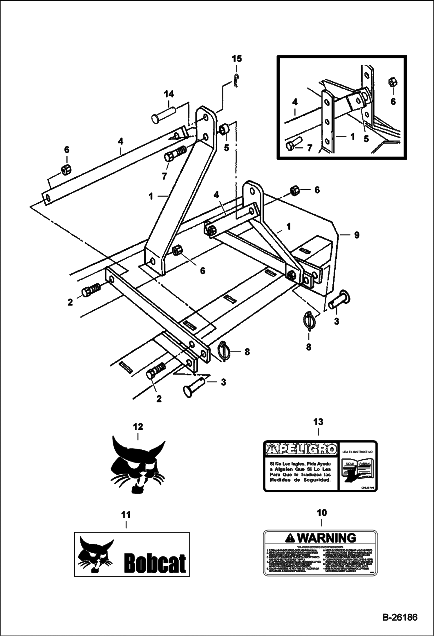 КОРОБЧАТЫЙ ОТВАЛ (РАМА ШАССИ) (3BB60) (3BB72)