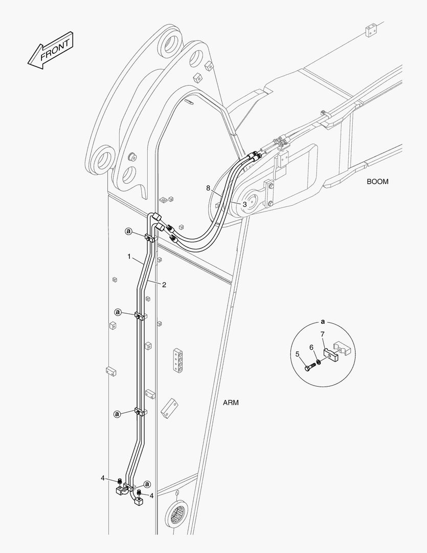 ГИДРОСИСТЕМА РУКОЯТИ - БЫСТРАЯ ПОСАДКА(РУКОЯТЬ 2.95 м)