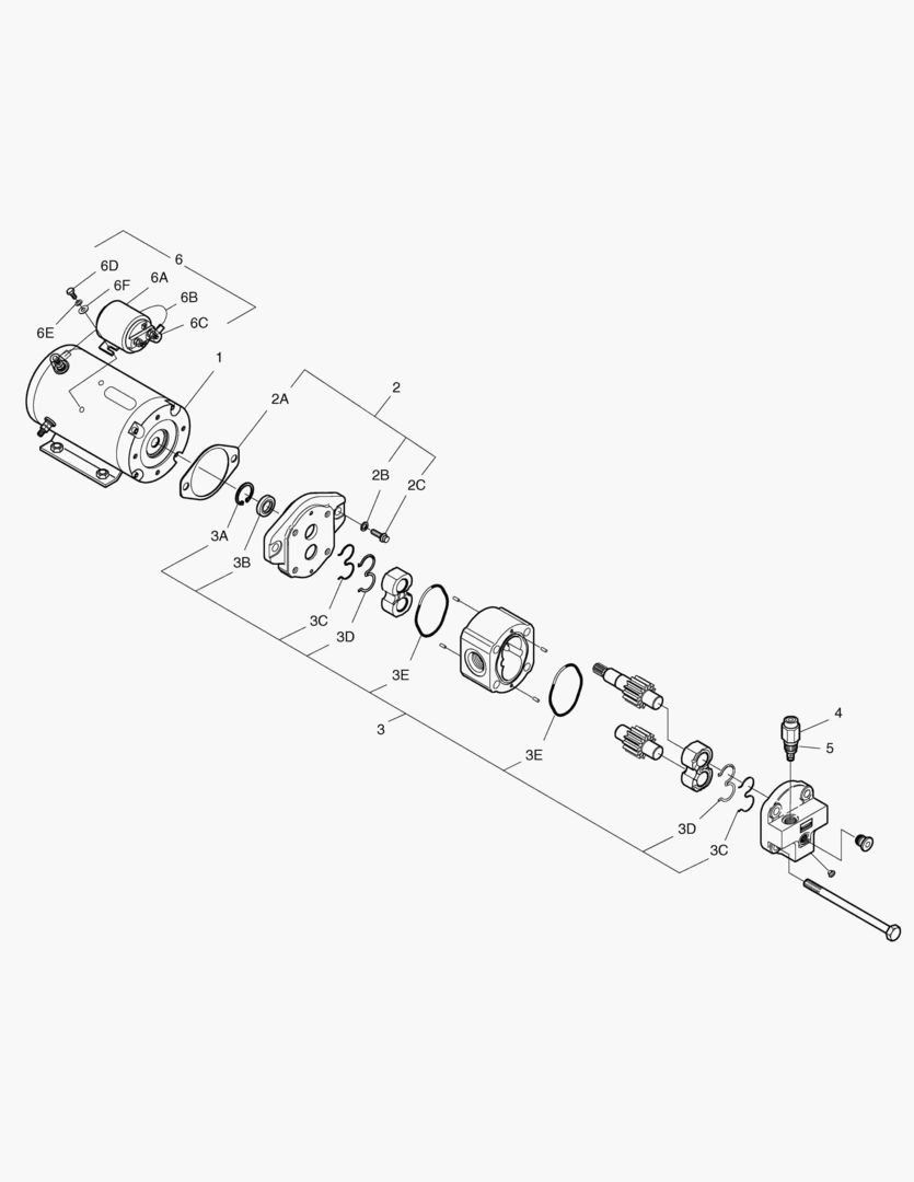 Схема АВАРИЙНЫЙ НАСОС РУЛЕВОГО УПРАВЛЕНИЯ
