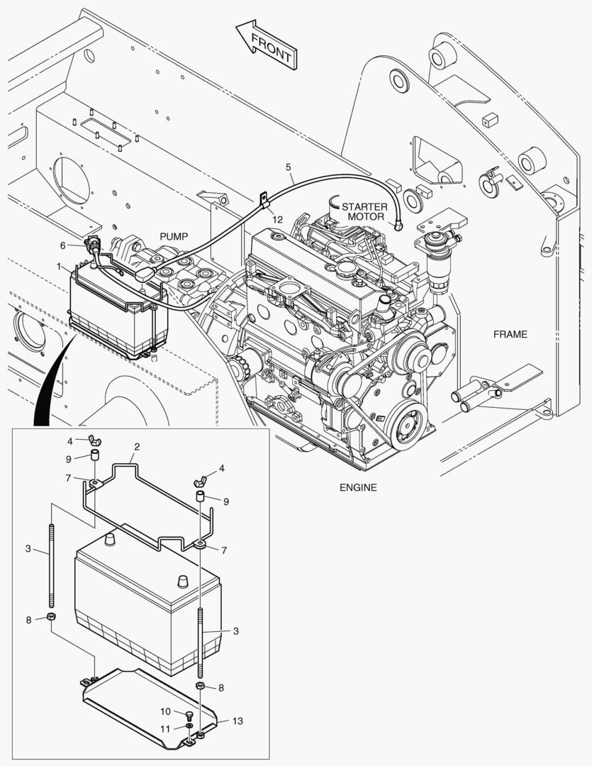 Спецтехника ЭЛЕКТРИЧЕСКИЕ ЗАПЧАСТИ-АККУМУЛЯТОР от Globus Machinery