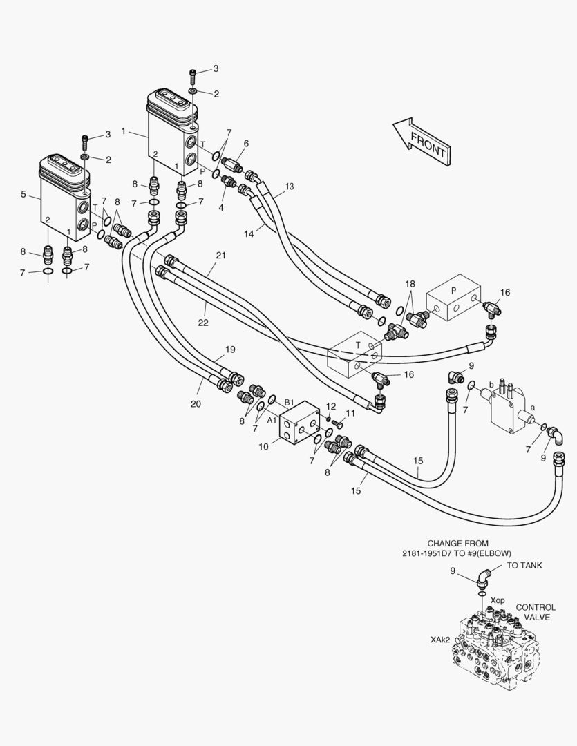 7020 PILOT PIPING-ROTATING & TILTING ARTI.BOOM