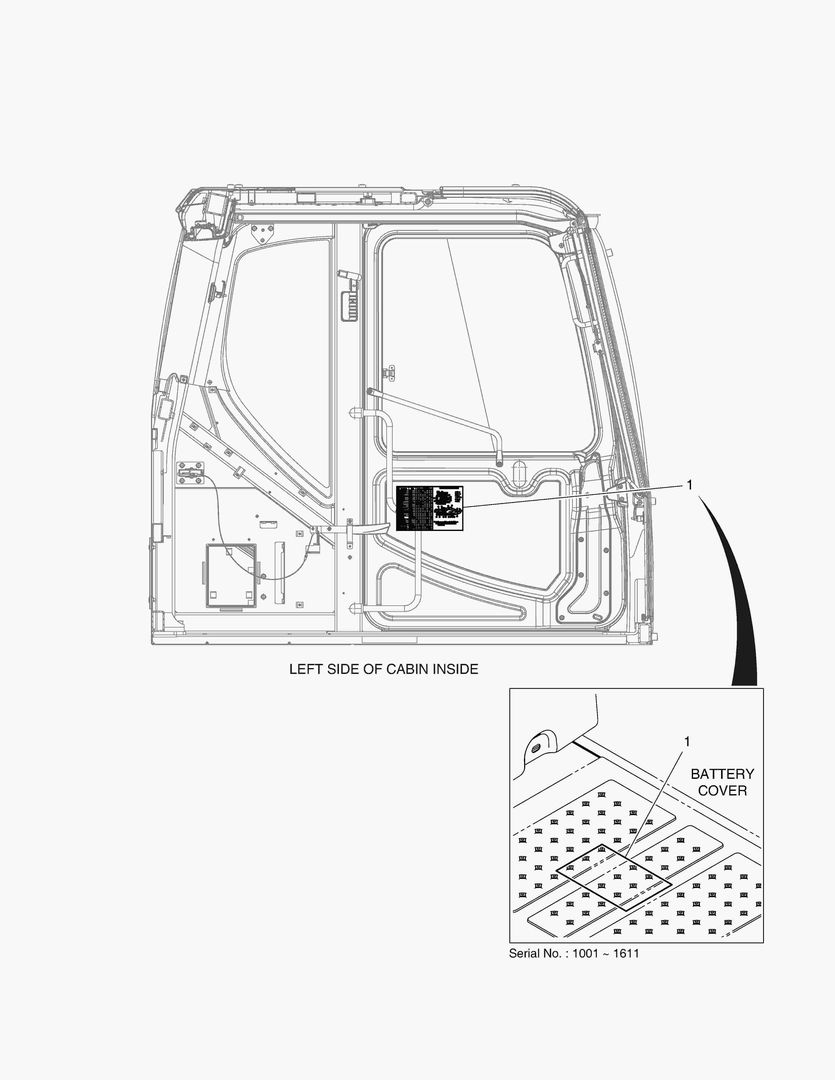 ПРЕДУПРЕЖДАЮЩАЯ ТАБЛИЧКА - СМАЗКА(ШАРНИРНЫЙ)(ЭКСПОРТИРУЕМОЕ ОБОРУДОВАНИЕ)