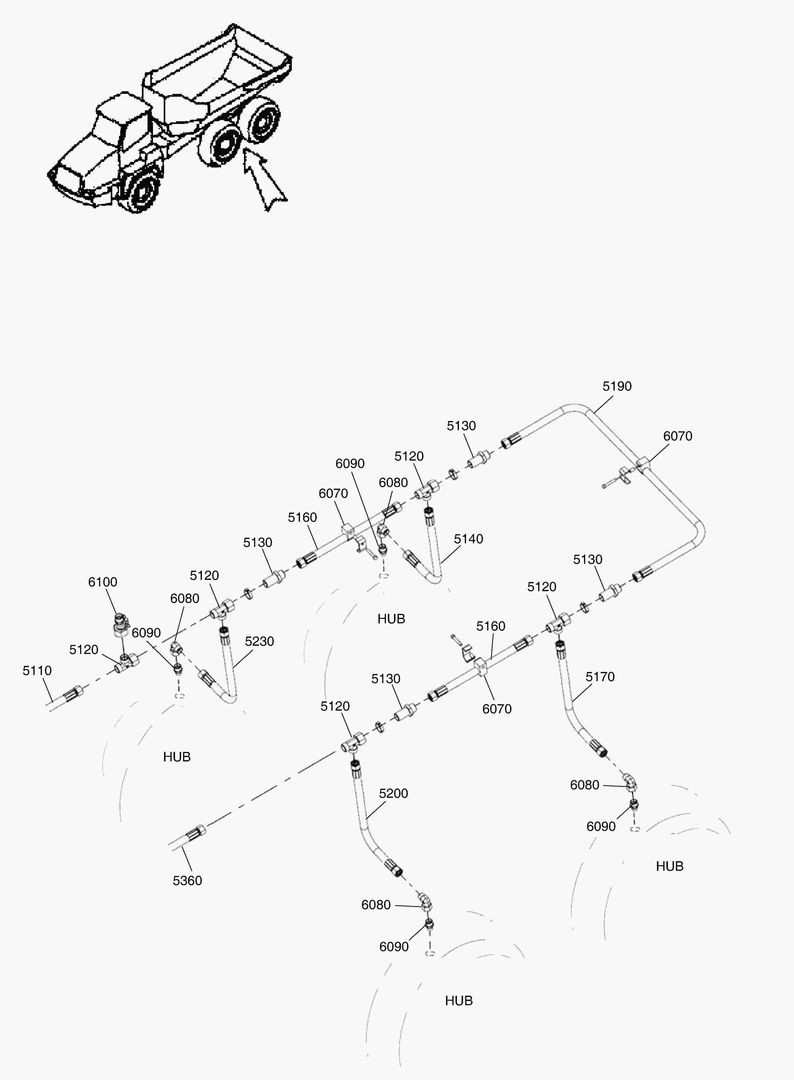 G190-56 BRAKE SYSTEM FRONT AND REAR AXLE