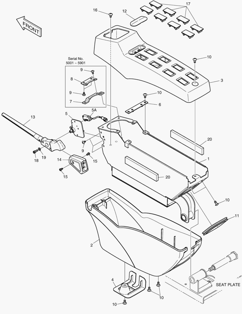 ПУЛЬТ УПРАВЛЕНИЯ - ЛЕВОСТОРОННИЙ