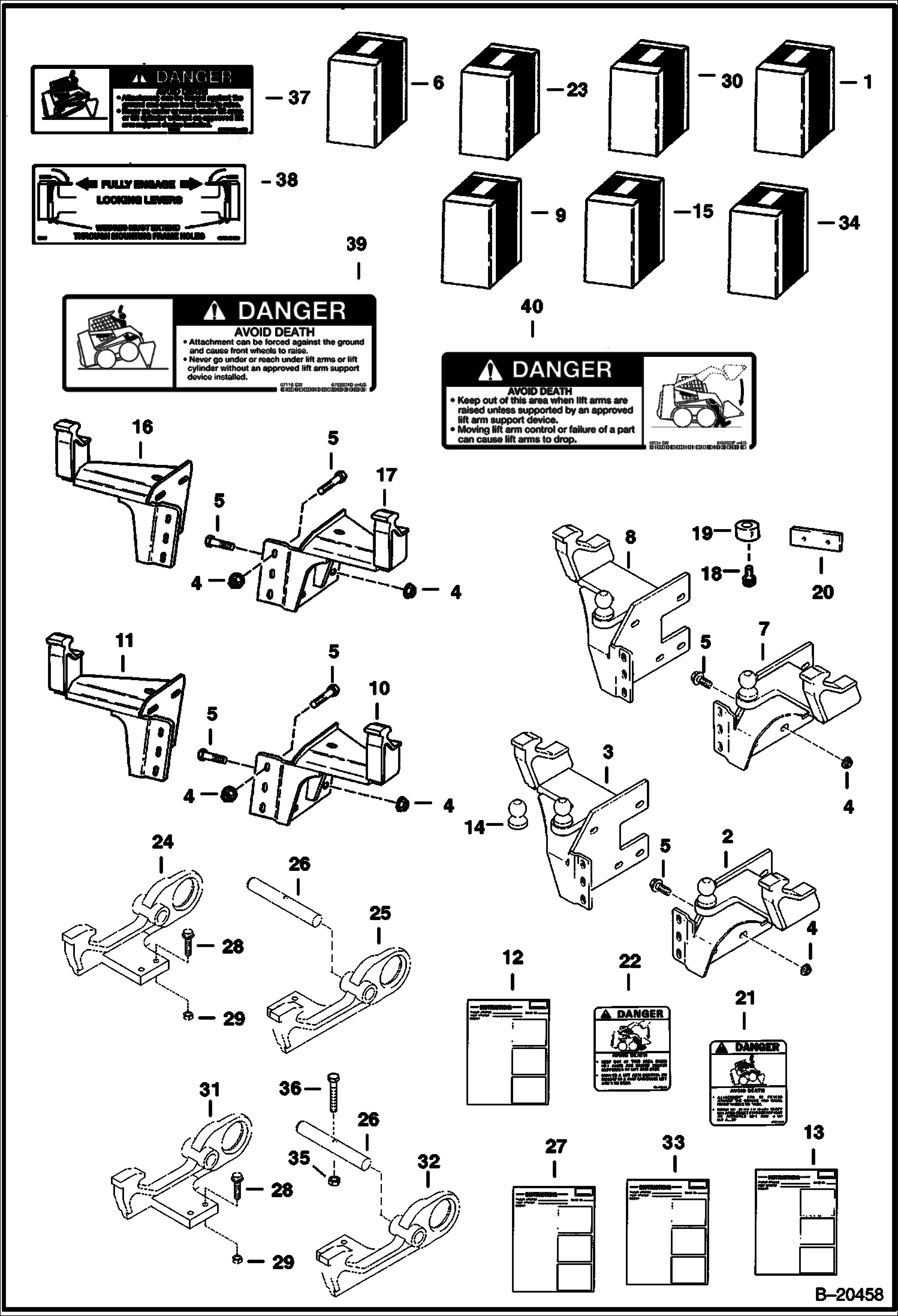 ЭКСКАВАТОР-ПОГРУЗЧИК (МОНТАЖНЫЙ КОМПЛЕКТ) (607 7750 И A5CW)