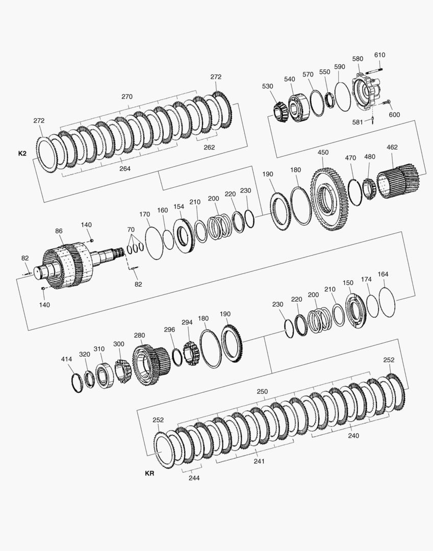 СЦЕПЛЕНИЕ KR + K2