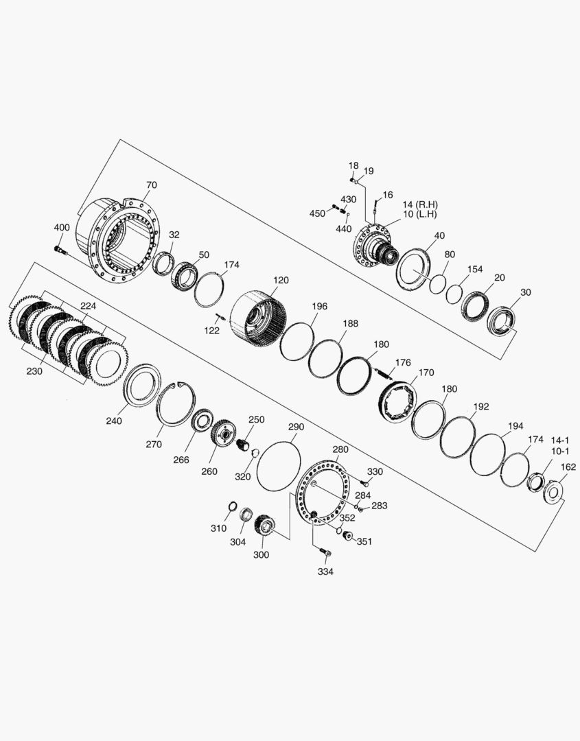 ВТОРИЧНЫЙ ВАЛ - ПЕРЕДНЯЯ ОСЬ
