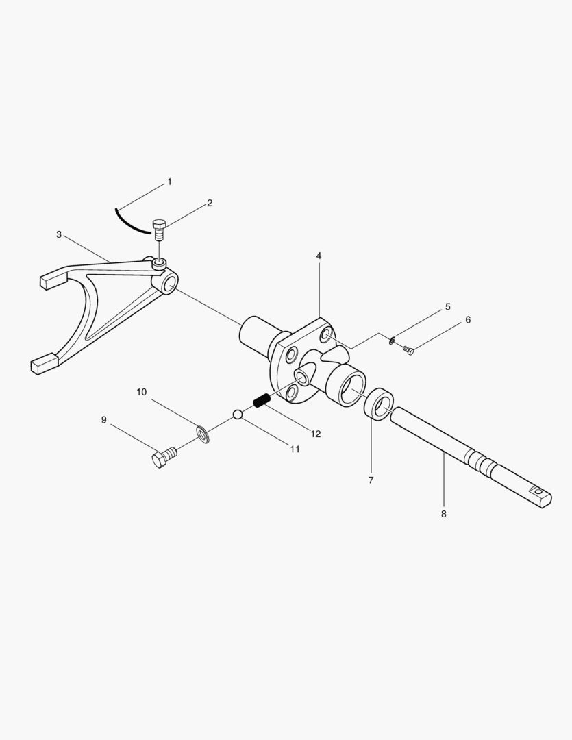 3180 HIGH LOW RANGE FORK LEVER GROUP [~10480]