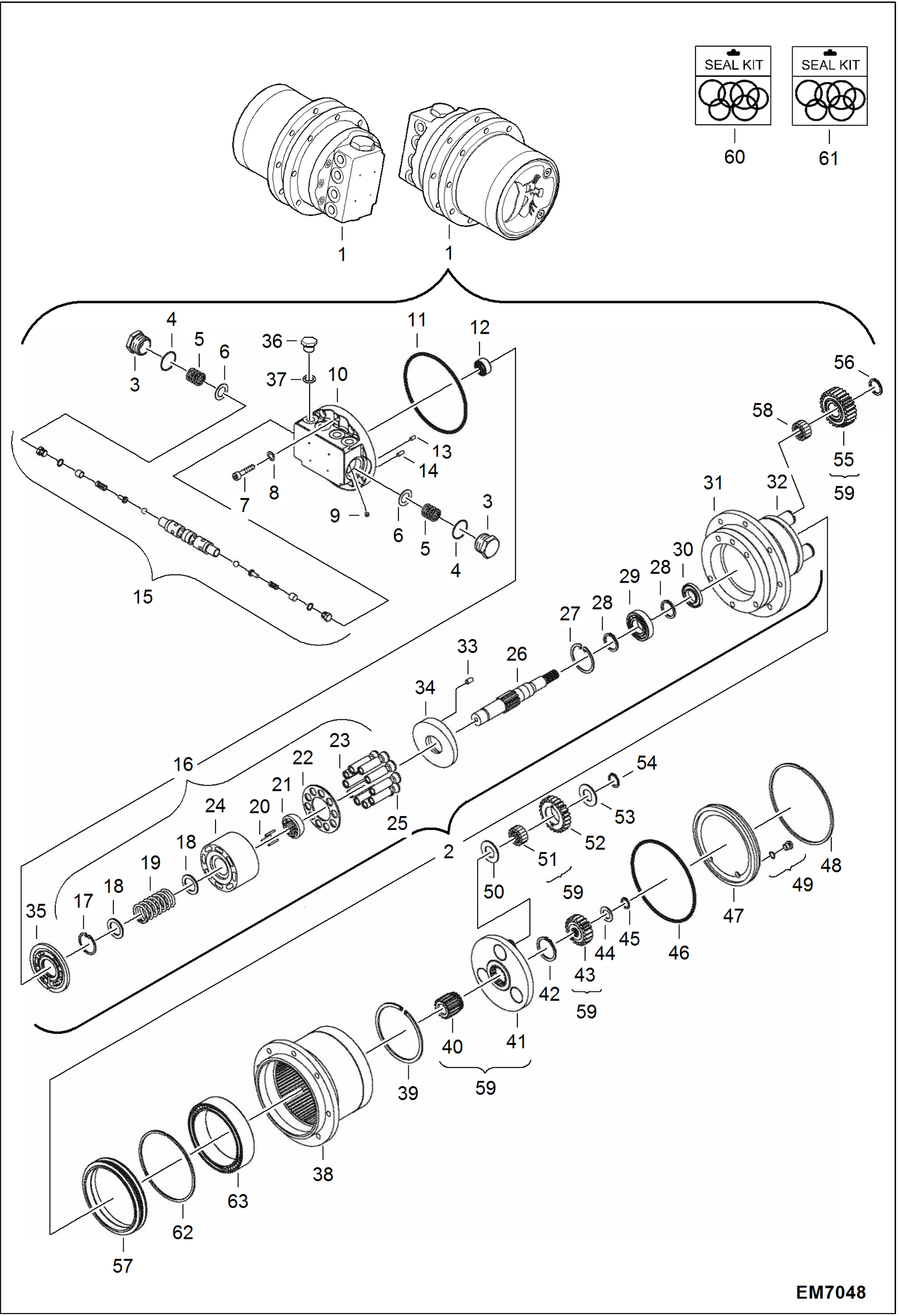 ПРИВОДНОЙ ЭЛЕКТРОДВИГАТЕЛЬ (1 СКОРОСТЬ)