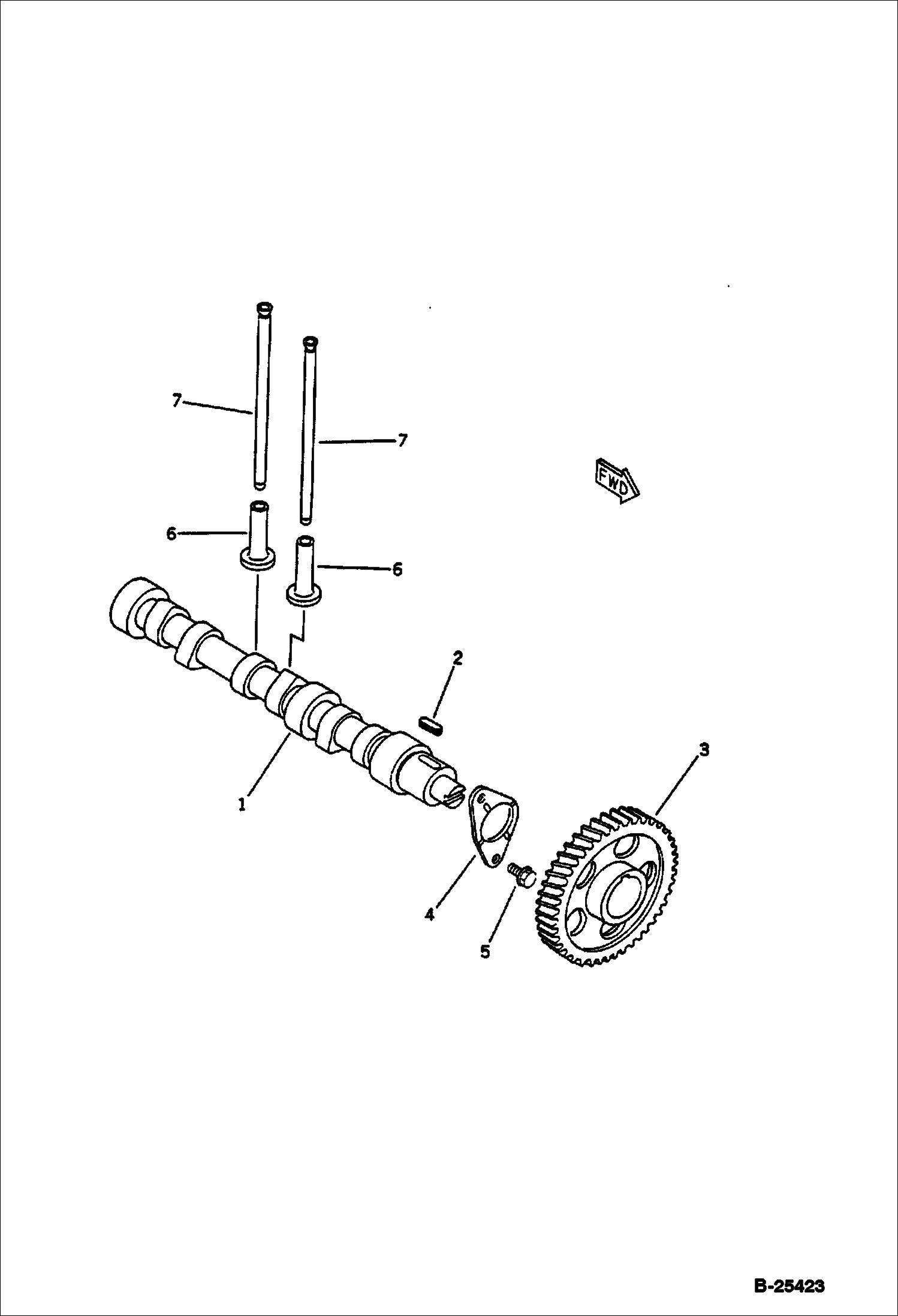 РАСПРЕДЕЛИТЕЛЬНЫЙ ВАЛ И ТОЛКАТЕЛЬ