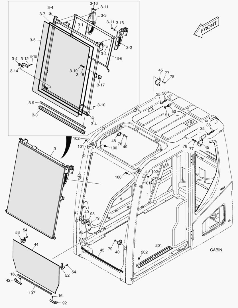 1560 CABIN(2) - SLIDE DOOR