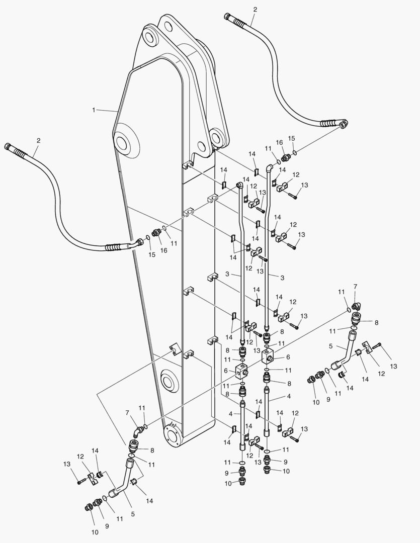 Спецтехника 6700 ARM PIPING-2.5m-ROTATION & TILTING [1020~] - главное фото