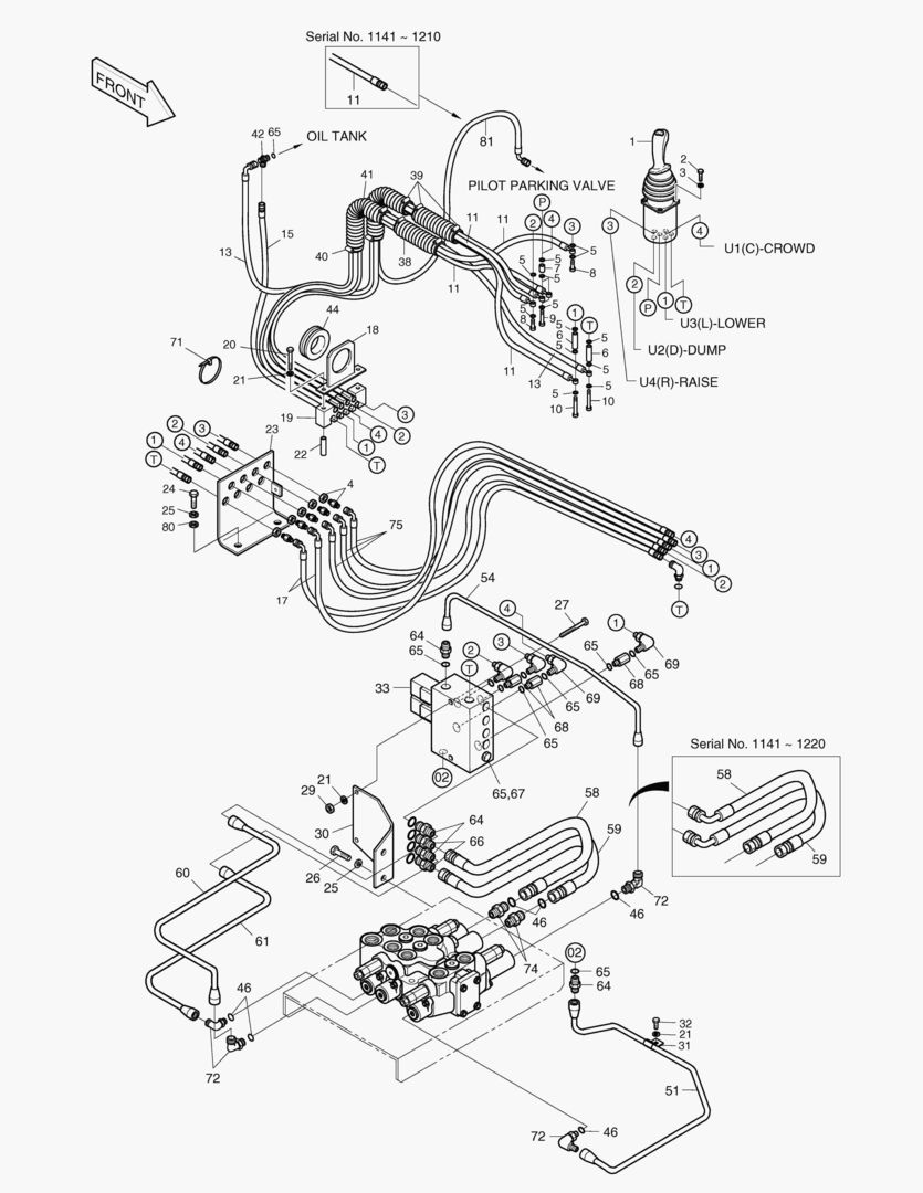 1241 PILOT PIPING-3 SPOOL OPT.(TOSHIBA) [1141~]