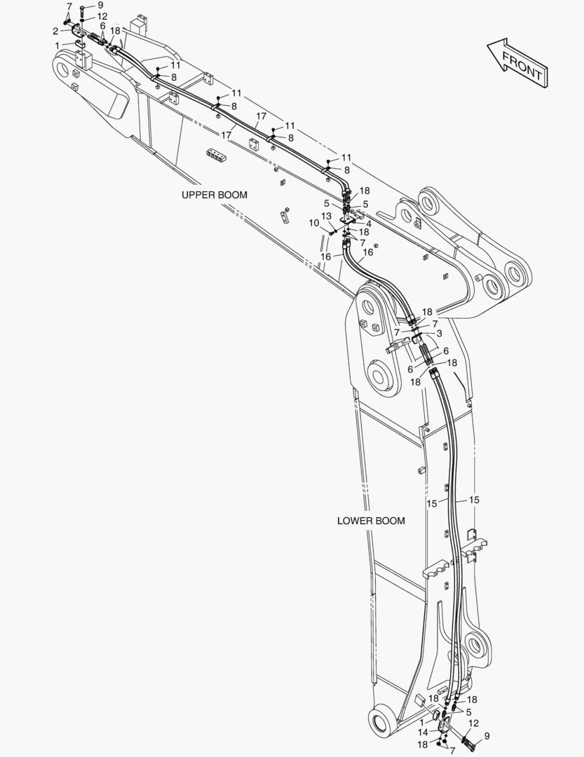 ТРУБОПРОВОД ШАРНИРНОЙ СТРЕЛЫ - БЫСТРАЯ ПОСАДКА