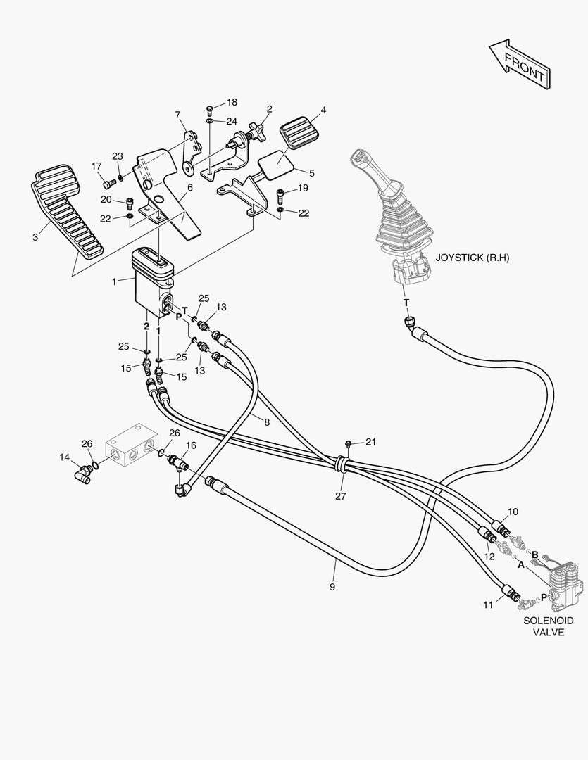 Спецтехника 6220 PILOT PIPING - TWO WAY(WITH PEDAL)