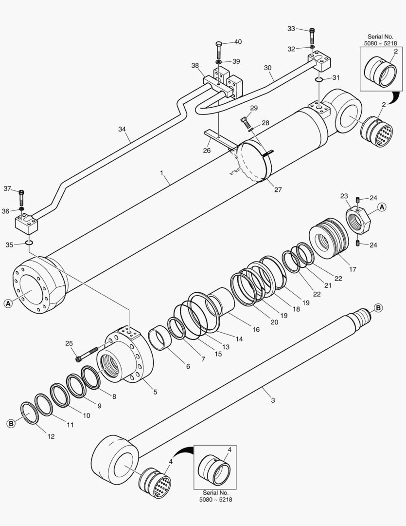 Спецтехника 4341 BOOM CYLINDER - R.H [5080~]