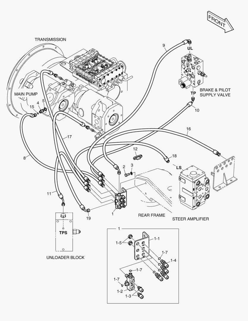 Спецтехника 1231 REMOTE PRESS CHECK PIPING [5764~]