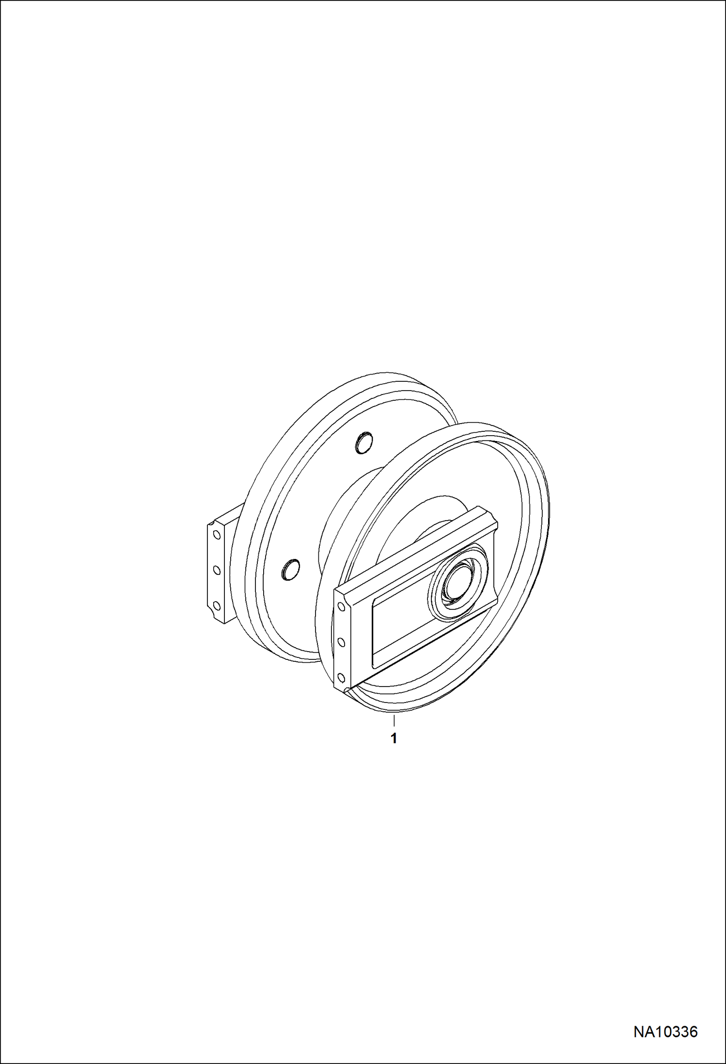 ПЕРЕДНЕЕ НАТЯЖНОЕ КОЛЕСО (СЕРИЙНЫЙ НОМЕР A3NS12001 И ВЫШЕ)