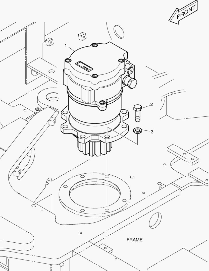 ГИДРОМОТОР ПОВОРОТА ПЛАТФОРМЫ
