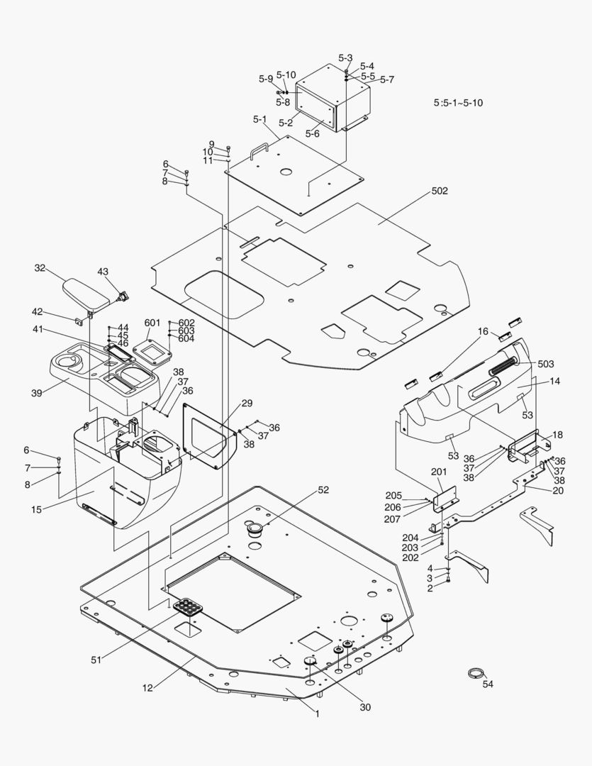 5350 STAND ASS`Y пј€в…Ўпј‰ROPS&FOPS [10440~]