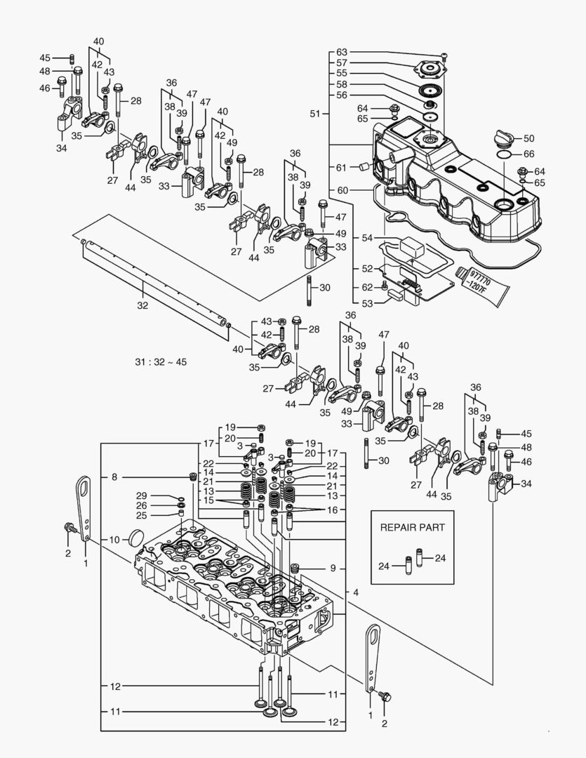 014 CYLINDER HEAD & BONNET