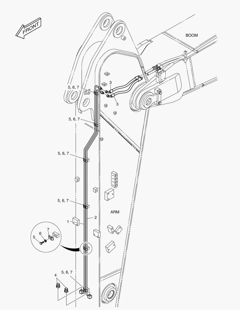 ГИДРОСИСТЕМА РУКОЯТИ - РУКОЯТЬ 2.4 м(БЫСТРОУСТАНАВЛИВАЕМЫЙ ФИКСАТОР)