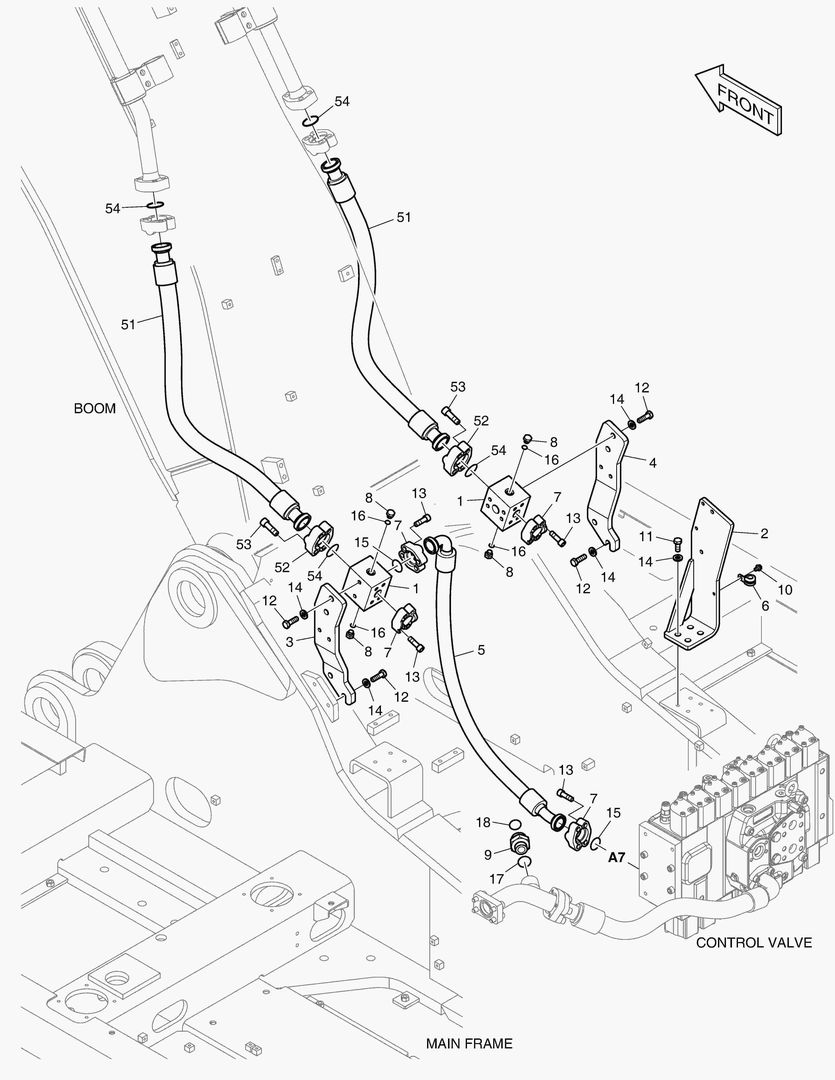 6130 MAIN PIPING - ONE & TWO WAY