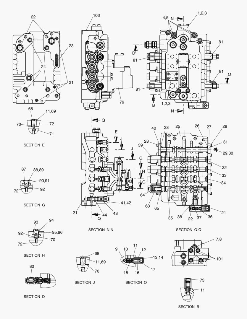 Спецтехника 7320 CONTROL VALVE-L.H. [1~346] - главное фото