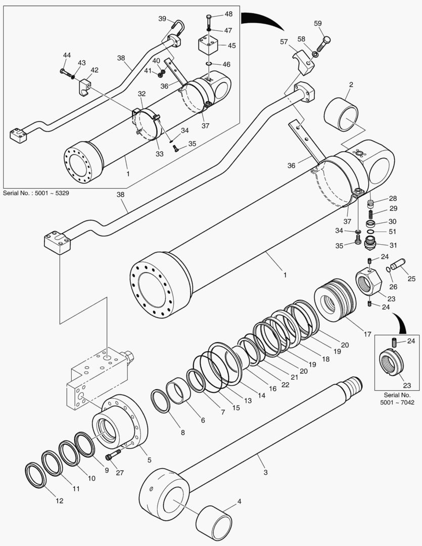 Спецтехника 4770 ARM CYLINDER - LOCK VALVE(ARM 2.0m) [5001~7126] - главное фото