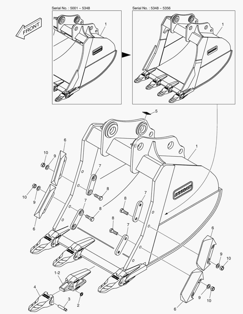 7950 BUCKET ASSВґY - 0.91mВі - S CLASS