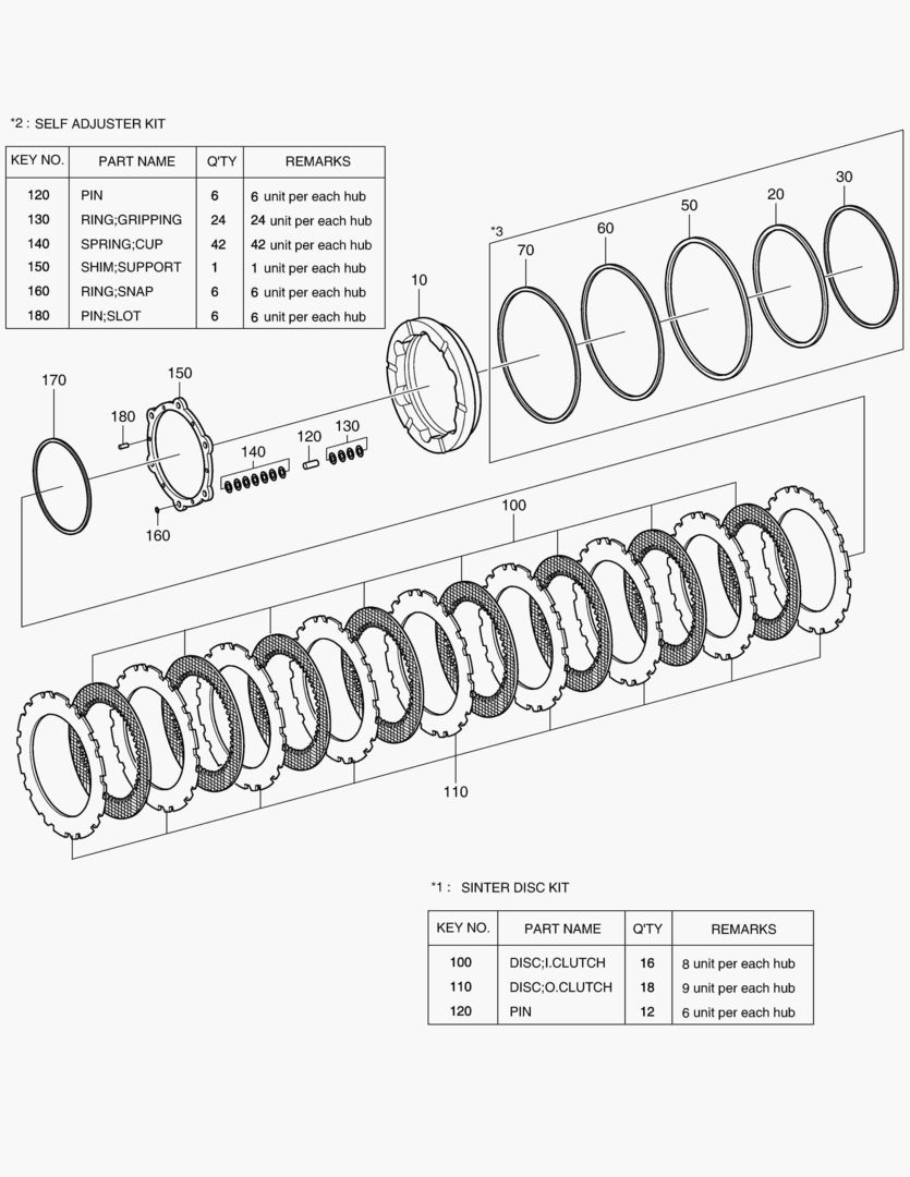 Спецтехника 3340 BRAKE - FRONT AXLE [5001~10216]