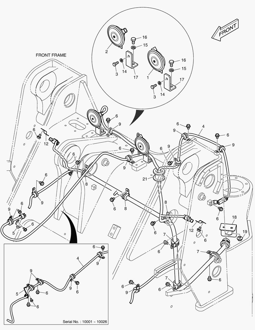 1580 ELECTRIC PARTS - FRONT [10001~10057]
