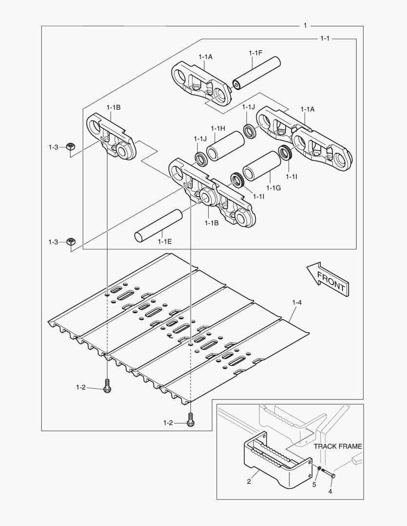 БАШМАК ГУСЕНИЦЫ В СБОРЕ - 800G
