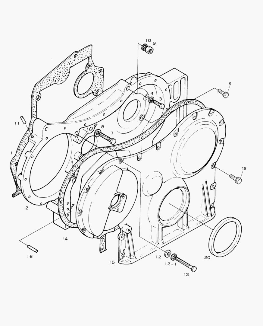 Схема КАРТЕР РАСПРЕДЕЛИТЕЛЬНЫХ ШЕСТЕРЕН